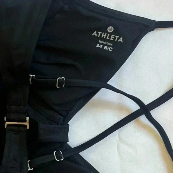 Athleta Knot Front Tankini, Black SIZE 34
B/ C - Picture 3 of 7